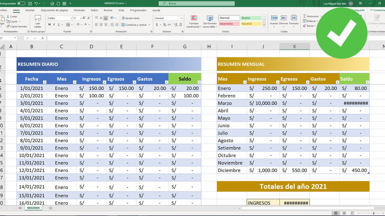 Como Llevar La Contabilidad De Una Empresa En Excel Actualizado Mayo